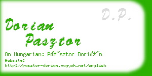 dorian pasztor business card